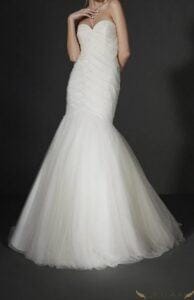 Abito da sposa a sirena in tulle