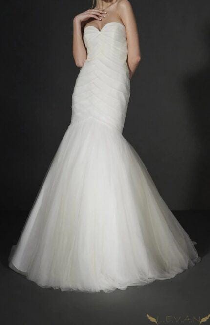 Abito da sposa a sirena in tulle