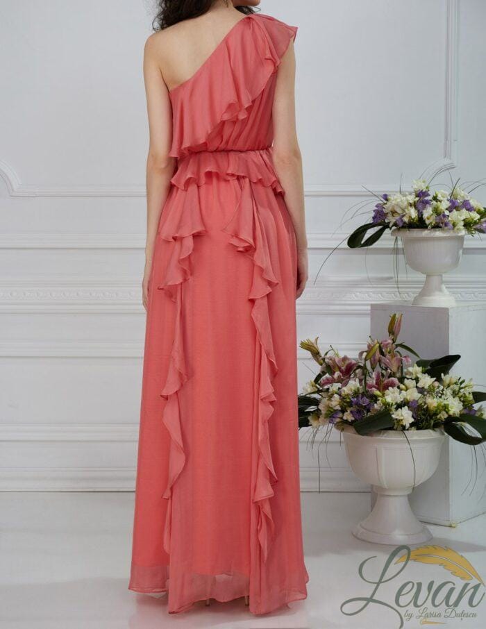 "L'Alda" – Monospalla con Volant a Cascata - immagine 3