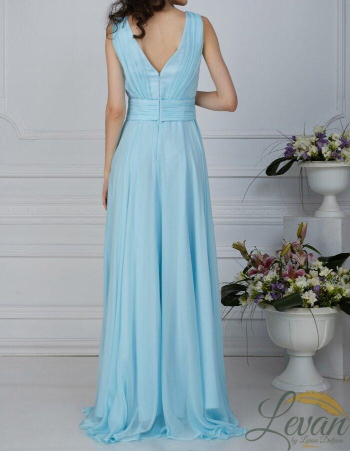 "La Celeste" – In Chiffon con Stola - immagine 5