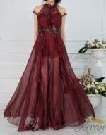 "La Zaira" – In Chiffon con Ricami Floreali