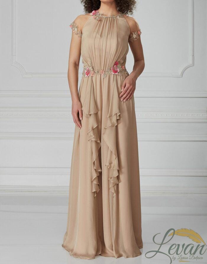 "La Zaira" – In Chiffon con Ricami Floreali - immagine 7